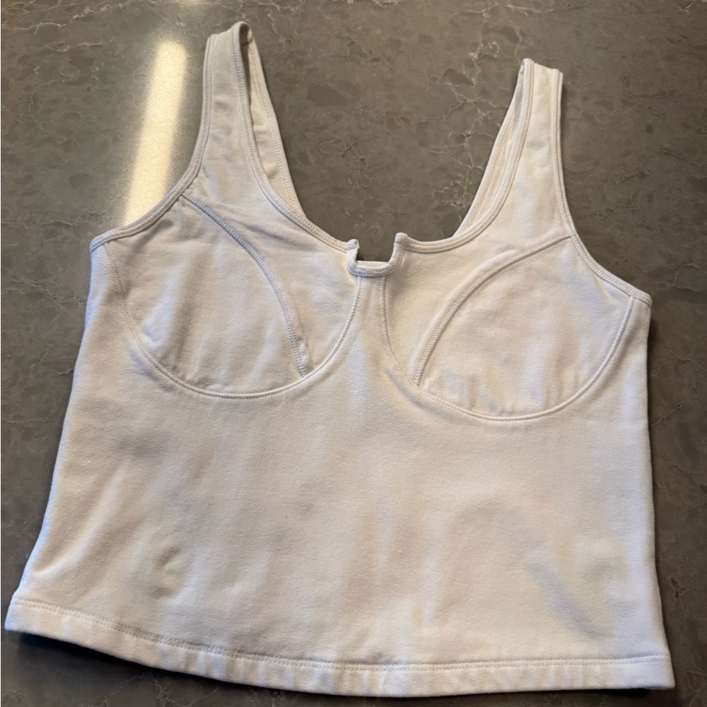 Abercrombie & Fitch Cream Crop Top